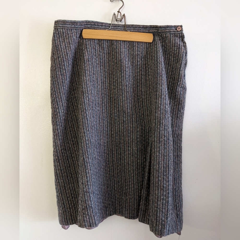 Vintage wool lined midi skirt